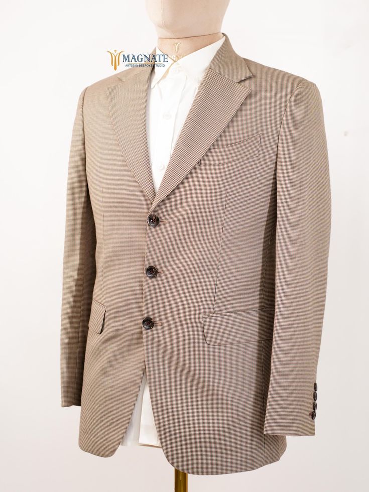 Introducing our custom-made men's cotton check blazer, designed with a peak lapel and single-breasted button closure. Perfect for western weddings, cocktail events, or prom parties, this stylish blazer elevates your attire for any special occasion. Stand out and celebrate in style! At Magnate Artisans, we believe that fashion is an art form, and your wardrobe is a canvas. Our custom-made clothing service is designed to bring your unique vision to life, offering an unparalleled level of personalization for both men and women. Whether you're seeking a dapper suit, a chic dress, or something entirely bespoke, our skilled artisans craft each piece with meticulous attention to detail, ensuring a perfect fit and exceptional quality. Experience the luxury of custom-tailored garments that reflect Western Weddings, Dapper Suits, Check Blazer, Stylish Blazer, Party Attire, Mens Sport Coat, Custom Made Clothing, Party Kleidung, Wedding Cocktail