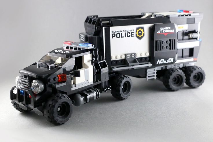 https://flic.kr/p/rSFuNF | Police Truck-16 Lego Police Truck, Lego Semi Truck, Toy Police Cars, Lego Offroad Truck, Lego City Police, Lego Fire, Lego Kits, Police Truck, Lego Truck