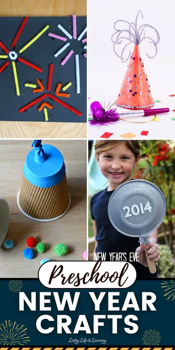 new year's eve crafts and activities for kids to do at school or home