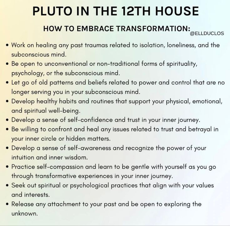 a sign that says pluto in the 12th house how to embrace transformation