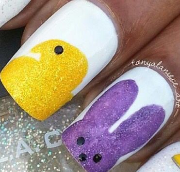 Easter Toe Nail Designs, Peep Nails, Nail Designs Easter, Easter Nail Art Designs, Nails Easter, American Nails, Easter Nail Designs, Easter Nail Art, Easter Nails