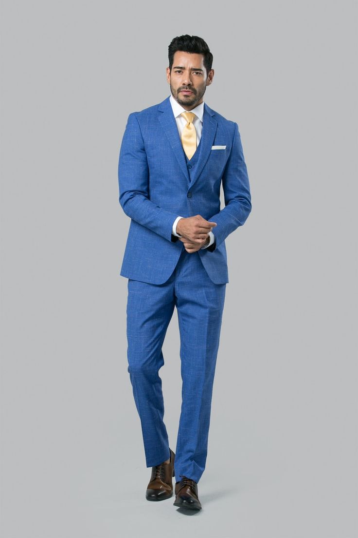 Masterfully tailored with Super 130’s Merino wool, this handsome indigo blue suit is sure to make a statement! Order high quality suits for rent online today. Blue Three-piece Suit With Notch Lapel For Business Casual, Blue Three-piece Suit With Welt Pockets For Business Casual, Light Blue Notch Lapel Suits For Office, Blue Slim Fit Three-piece Suit With Notch Lapel, Light Blue Notch Lapel Suit For Office, Blue Slim Fit Suits With Notch Lapel, Blue Slim Fit Suits With Welt Pockets, Light Blue Slim Fit Business Suit, Modern Blue Suits With Notch Lapel