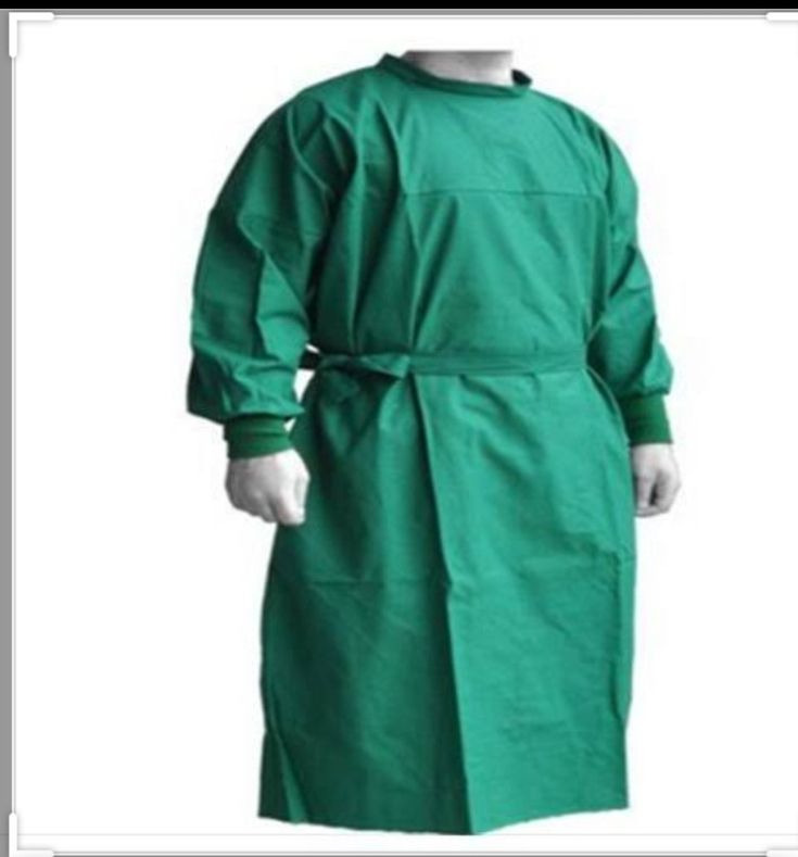 Surgical Gown, Surgical Gowns, Gown Green, Operating Room, Male And Female, Free Size, Blue Color, Long Sleeve, Green