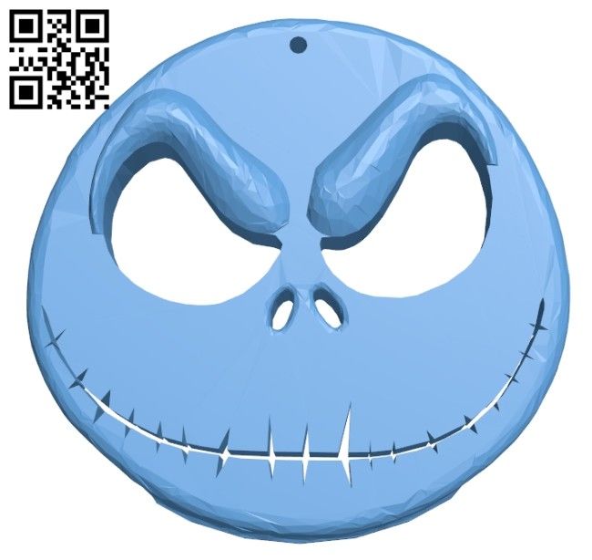 a blue jack skellingy face with teeth