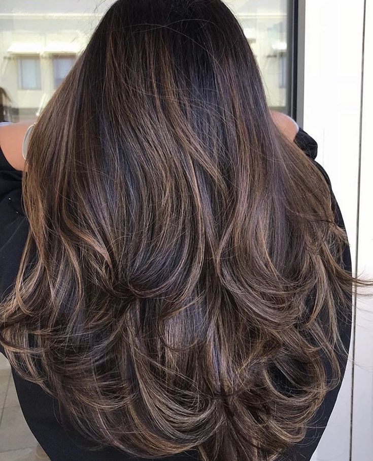 Balayage Hair Color For Black Hair, Brunette Balayage Hair Low Maintenance, Balayage Hair Black, Balayage For Black Hair, Balayage On Black Hair, Dark Brunette Balayage Hair, Balayage Hair Morenas, Golden Brown Hair Color, Golden Brown Hair