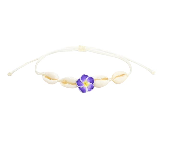 Flower & Sea Shell Beads Anklet Embrace the beauty of the beach with our Flower & Sea Shell Beads Anklet. This charming anklet combines delicate floral beads and sea shells to create a whimsical, seaside-inspired accessory. Material: Shells, Beads This anklet features an intricate design of flower and sea shell beads, perfect for adding a touch of nature to your look. Ideal for beach outings, summer festivals, or everyday wear, it brings a playful and vibrant touch to your ensemble. Bohemian Flower Bracelets For Vacation, Flower Shaped Beaded Bracelets For Beach, Bohemian Flower Charm Jewelry For Beach, Adjustable White Anklets For Beach Season, White Flower Bracelets For Vacation, White Flower Jewelry For Vacation, Summer Beach Jewelry With Flower Shape, Flower Shaped Bracelets For Beach, Handmade Flower Beaded Bracelets For Beach