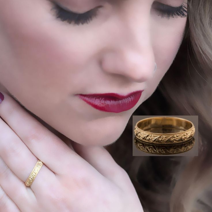 Unique Moroccan Style Women's Wedding Band, 14K Solid Gold Textured Wedding band, Fine Handmade Jewelry A wedding ring is one of the most exciting purchases of your life.  This eternal jewel represents the love, honor, and commitment you will share for many years to come.  In that spirit, your wedding ring should capture your individual style and personality perfectly.  This ring is made of the finest 14k solid gold, nickel free & lead-free. It's unique & delicate design combines simple & understated style, yet with a little more character. Wear it as an impressive single ring or on top of one another along with your engagement ring, and create a trendy stacked unique look. This ring will be always a sweet reminder of your true love. May the love and happiness you feel on your wedding day- Intricate Engraved Toe Ring For Anniversary, Yellow Gold Wedding Rings With Intricate Design, Wedding Filigree Ring In 14k Gold Hallmarked, 14k Gold Hallmarked Filigree Ring For Wedding, Gold Engraved Ring With Intricate Design For Marriage, 14k Gold Hallmarked Filigree Wedding Ring, 14k Gold Engraved Ring With Intricate Design For Wedding, Yellow Gold Filigree Ring Stamped 14k For Wedding, Hallmarked Filigree Toe Ring For Wedding