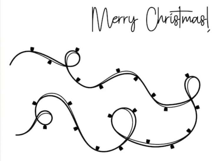 a christmas card with the words merry christmas written in cursive writing on it