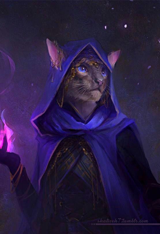 a cat dressed up as a wizard holding a magic wand and wearing a purple cloak