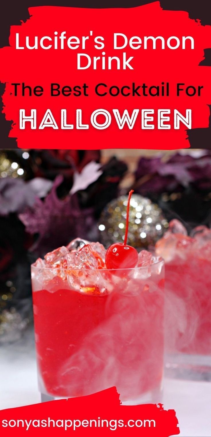 the best cocktail for halloween with text overlay