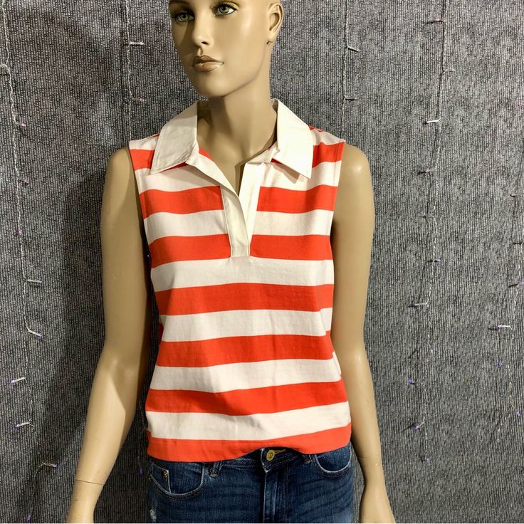 Nwt Gap Fun Summer Shirt. Size Small But Runs Big, Easily Fits A Medium. I Work Across From A Gap And Love Their Clothes, I Think They Have Great Quality! Fun, Easy To Wear Sleeveless Shirt With Bold Happy Stripes. Flattering Elastic Back. I’m Personally A Fan Of Orange. 100% Cotton. Bought But Never Wore. Easy With Jeans Or Shorts. Ready For Summer. Fun Summer, Sleeveless Shirt, Fun Easy, Summer Shirts, Summer Fun, Colorful Shirts, Gap, Stripes, Womens Tops