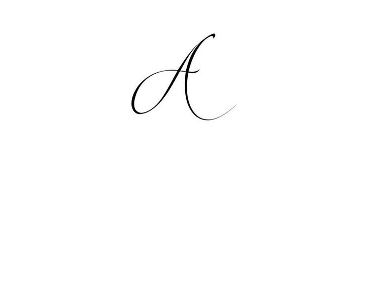 a black and white photo with the letter a in cursive writing on it