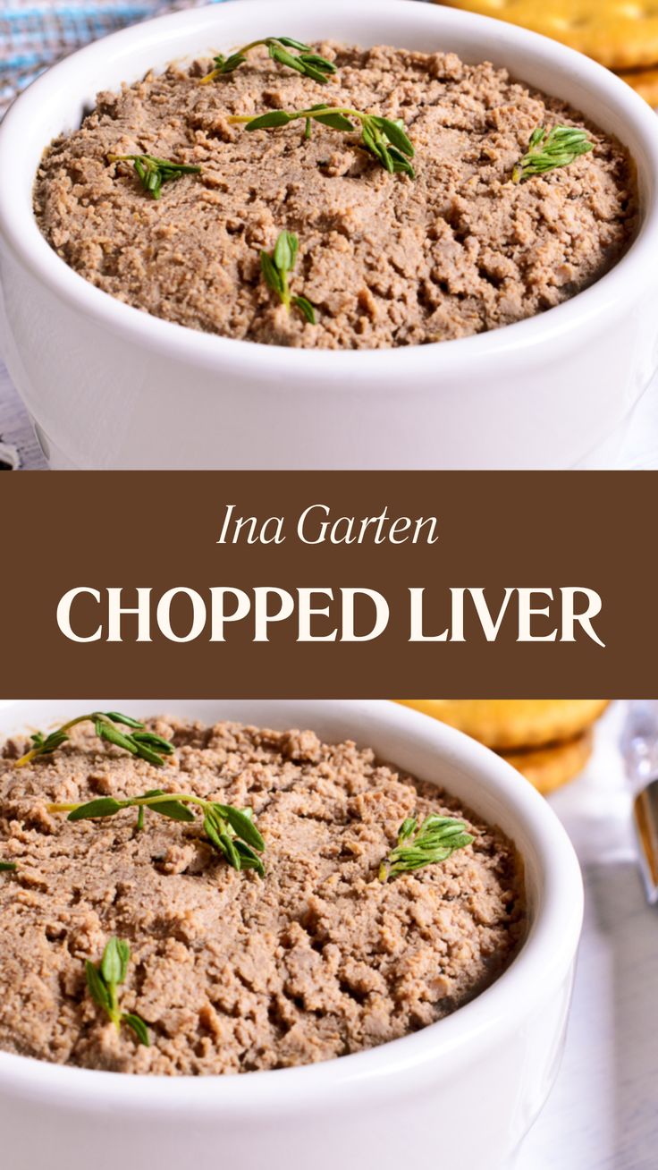 Ina Garten Chopped Liver Jewish Chopped Chicken Liver, Ground Liver Recipes, Liver Recipes Healthy, Chopped Liver Recipe Jewish, Livermush Recipe, Cooking Chicken Livers, Ina Garten Chicken, Liver Pate Recipe, Chicken Liver Recipes