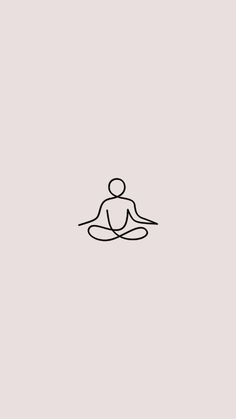 the outline of a person sitting in a lotus position