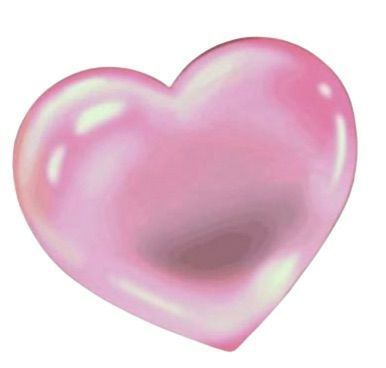 a pink heart shaped object on a white background