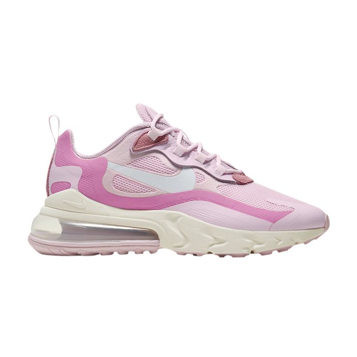 Find NIKE Wmns Air Max 270 React ' Foam on Editorialist. Wmns Air Max 270 React 'Pink Foam' Pink Sneakers With Air Cushioning For Streetwear, Pink Nike Air Max For Streetwear, Pink Nike Air Max With Boost Midsole For Streetwear, Pink Running Shoes With Boost Midsole For Streetwear, Pink Boost Midsole Running Shoes For Streetwear, Pink Mesh Sneakers For Sports, Pink Nike Air Max With Branded Insole, Pink Nike Air Max With Air Cushioning For Streetwear, Pink Running Shoes With Air Max Cushioning