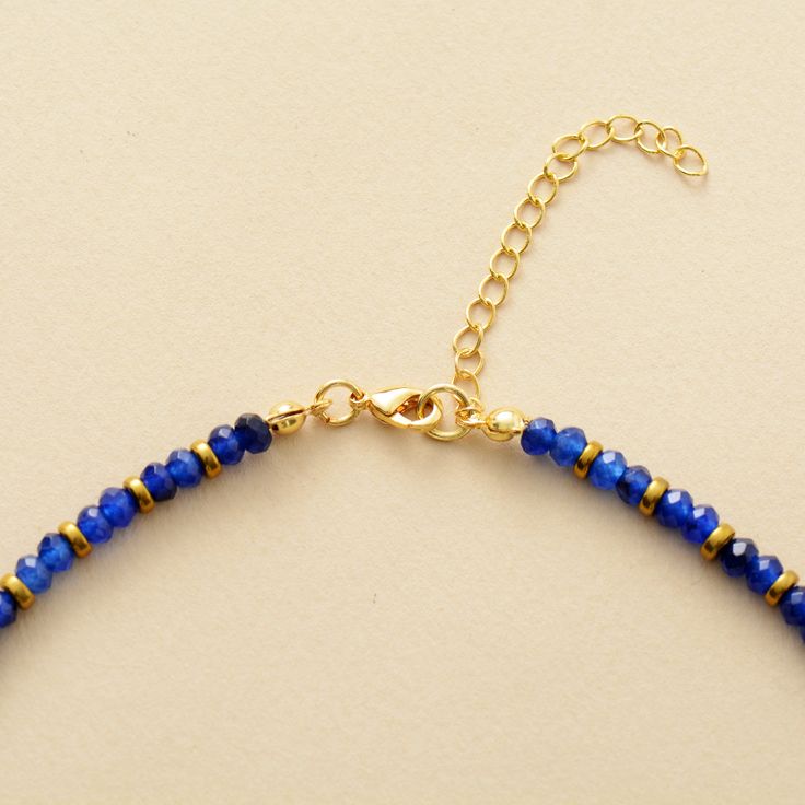 Weave the unique vibes of the exotic into your everyday with this stunning lapis lazuli beaded necklace. Crafted for originality and boldness, bring a bohemian touch to your look and be stylishly remembered! Material: Lapis Lazuli, Crystal, Brass Size: Around 16 inches + 2 inches extension Product condition: 100% New and Exquisite Quality Occasions for: Gifts, advertising and promotion, business gifts, holiday, birthday, travel, party, dynamic dance, wedding, ceremony, graduation, dating, campin African Turquoise Bracelet, Dynamic Dance, Charm Choker Necklace, Fairy Charms, Birthday Travel, Lapis Lazuli Pendant, Lapis Lazuli Beads, Gem Necklace, Travel Party