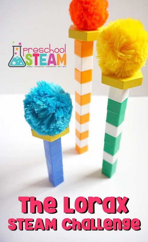 Dr Seuss Stem, Dr Seuss Game, Lorax Activities, Dr. Suess, Dr Seuss Preschool Activities, Dr Seuss Preschool, Science Experience, Dr Seuss Classroom, Kindergarten Stem