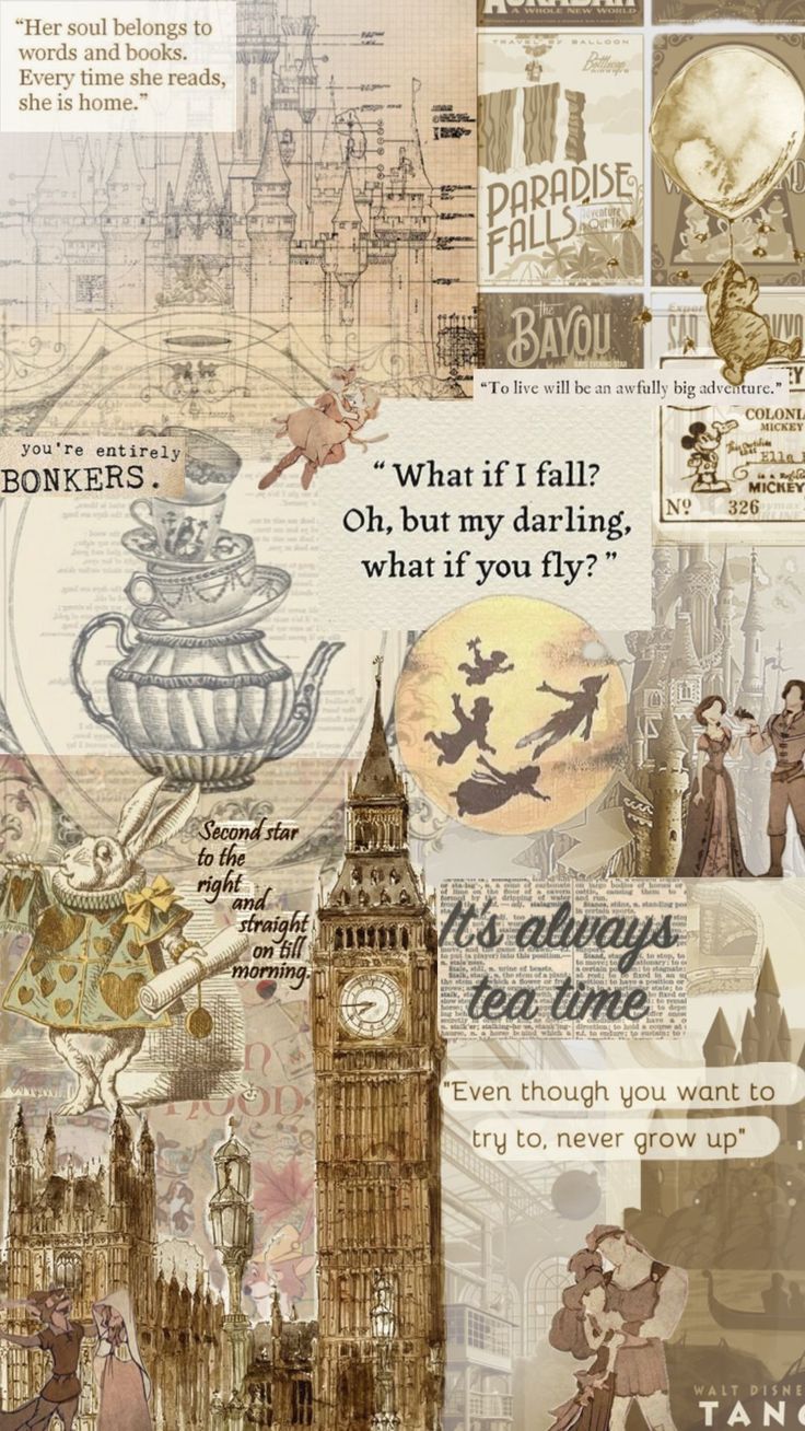 a collage of various images with words and pictures on them, including an image of the big ben clock tower