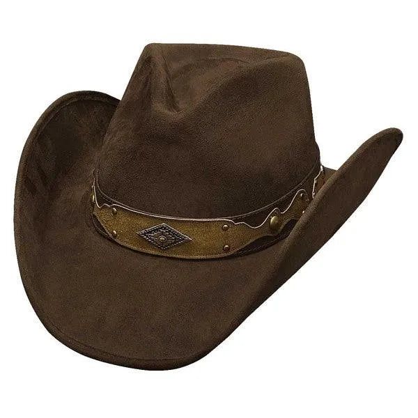 Bullhide Shadow In The Dust - Wool Felt Cowboy Hat - Hatcountry Western Brown Hat Bands For Hunting, Brown Cap Felt Hat For Rodeo, Brown Felt Cap For Rodeo, Rustic Curved Brim Hunting Hat, Western Style Costume Hats And Headpieces For Outdoor, Western Brown Hunting Hat, Brown Western Hats For Hunting, Western Brown Fedora For Hunting, Brown Western Hunting Hats