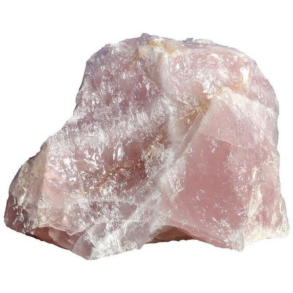 a large pink rock on a white background