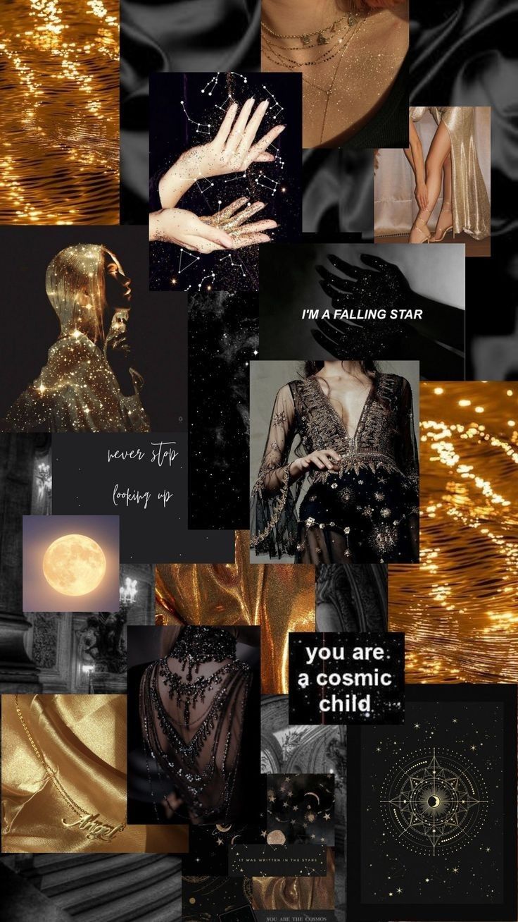 Wallpaper Aesthetic Black And Gold Esthetics, Gold Black Aesthetic Wallpaper, Black And Gold Mood Board Aesthetic, Black Gold Wallpaper Iphone, Black Gold Aesthetic Wallpaper, Black And Gold Mood Board, Black And Gold Aesthetic Fashion, Black And Golden Aesthetic, Black And Gold Wallpaper Aesthetic