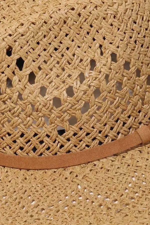 Product Details: ❥ Color: Khaki❥ Trendy take on the fedora sun hat❥ Braided straw design❥ Fedora style❥ Felt band detail❥ Easy to wear and style - a popular choice for any occasion❥ Lightweight / breathable❥ One size❥ Contents: 100% Paper Casual Brown Braided Fedora, Spring Outdoor Straw Hat Bands, Summer Country Style Fedora For Travel, Country Style Summer Fedora For Travel, Country Style Summer Travel Fedora, Casual Straw Hat Bands For Travel, Casual Brown Straw Hat, Casual Vacation Straw Hat, Vacation Sun Hat With Wide Brim And Open Weave