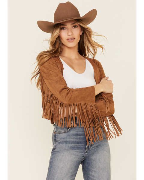 Vocal Women's Faux Suede Western Fringe Jacket Retro Jackets, Vintage Fringe, Fall Winter Dresses, Trim Jacket, Suede Fashion, Fringe Jacket, Mini Robes, Winter Trends, Suede Fringe