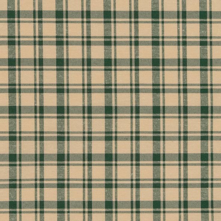 a green and white plaid fabric