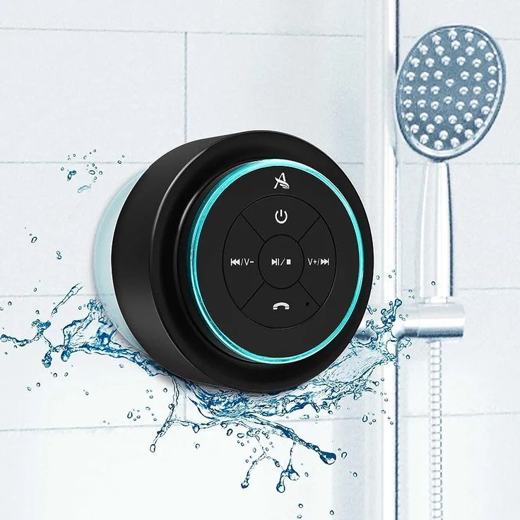 #Shower Speaker. Waterproof Bluetooth Wireless #Speaker with Suction Cup and Mic for #Bathroom. Bathroom Speaker, Electronic Gifts For Men, Shower Speaker, Mini Bluetooth Speaker, Portable Shower, Waterproof Speaker, Wireless Speaker, Electronic Gifts, Water Proof Case