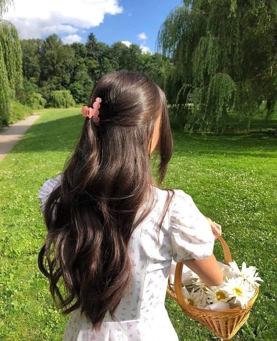 Long Hair, Hairstyles, Flowers, Hair