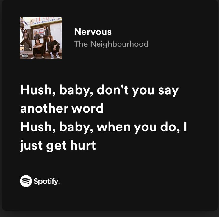 Nervous The Neighbourhood Lyrics, Nervous The Neighbourhood, Phone Layouts, Music Nerd, Movies Quotes, Movies Quotes Scene, Music Things, Spotify Lyrics, Music Taste