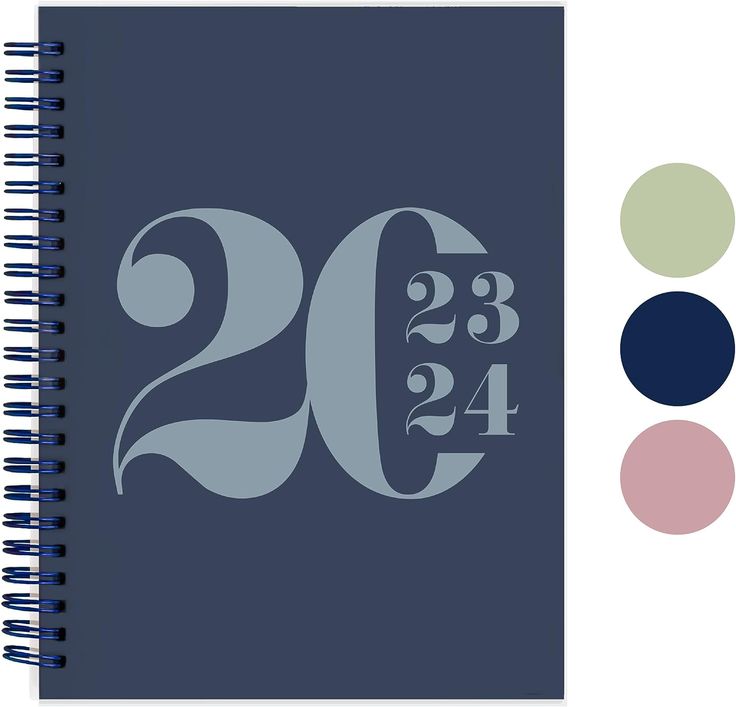 a spiral notebook with the number twenty two