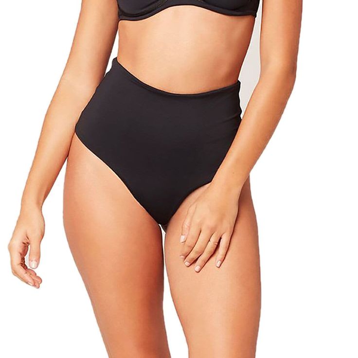 Embrace retro-chic style while staying covered on the sand this summer with the L Space Portia Bikini Bottom. This classy bottom has a high-waist silhouette paired with L Space's Bitsy coverage in the back to give it a cheeky touch. On day two of vacation, reverse the bottom then fold its waistband over for a new color and a totally new fit. High-waisted becomes low-rise, and can transition back again if you change your mind. Fitted High Waist Tankini For Sunbathing, Fitted High Rise Swimwear For The Pool, Fitted High Rise Swimwear For Pool, Fitted High Waist Swimwear For Sunbathing, Fitted High Rise Swimwear For Beachwear, Fitted High Rise Beachwear Swimwear, Fitted High-rise Beachwear Swimwear, High Rise Solid Color Swimwear For Beach, Fitted High Rise Swimwear For Swimming