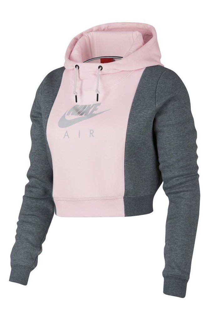 Nike Rally Air Crop Pullover Hoodie Hoodies Nike, Hoodies Pink, Nike Hoodies, Pink Cropped Hoodie, Pullovers Outfit, Crop Pullover, Crop Top Hoodie, Nike Pullover, Pullover Outfit