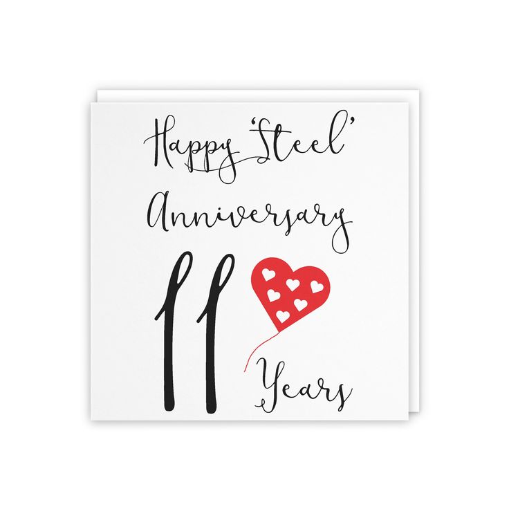 an anniversary card with the number five on it