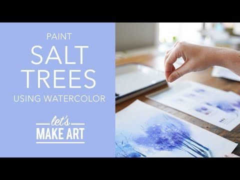 a person is using watercolor to paint some pictures on the table with text that reads,