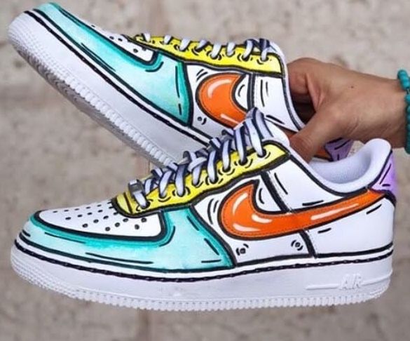 Sneaker Diy, Painted Shoes Diy, Custom Sneakers Diy, Regnul Animal, Custom Painted Shoes, Custom Shoes Diy, Diy Sneakers, Nike Shoes Air Force, Painted Sneakers