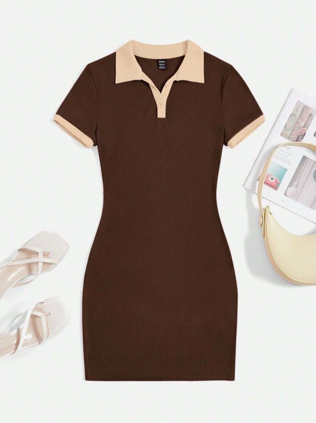 Casual Brown Stretch Bodycon Dress, Brown Fitted Casual Sweater Dress, Fitted Brown Casual Sweater Dress, Casual Fitted Brown Sweater Dress, Brown Ribbed Bodycon Dress, Style With Shirt, Ribbed Knit Bodycon Dress, Knit Bodycon Dress, Western Wear Outfits