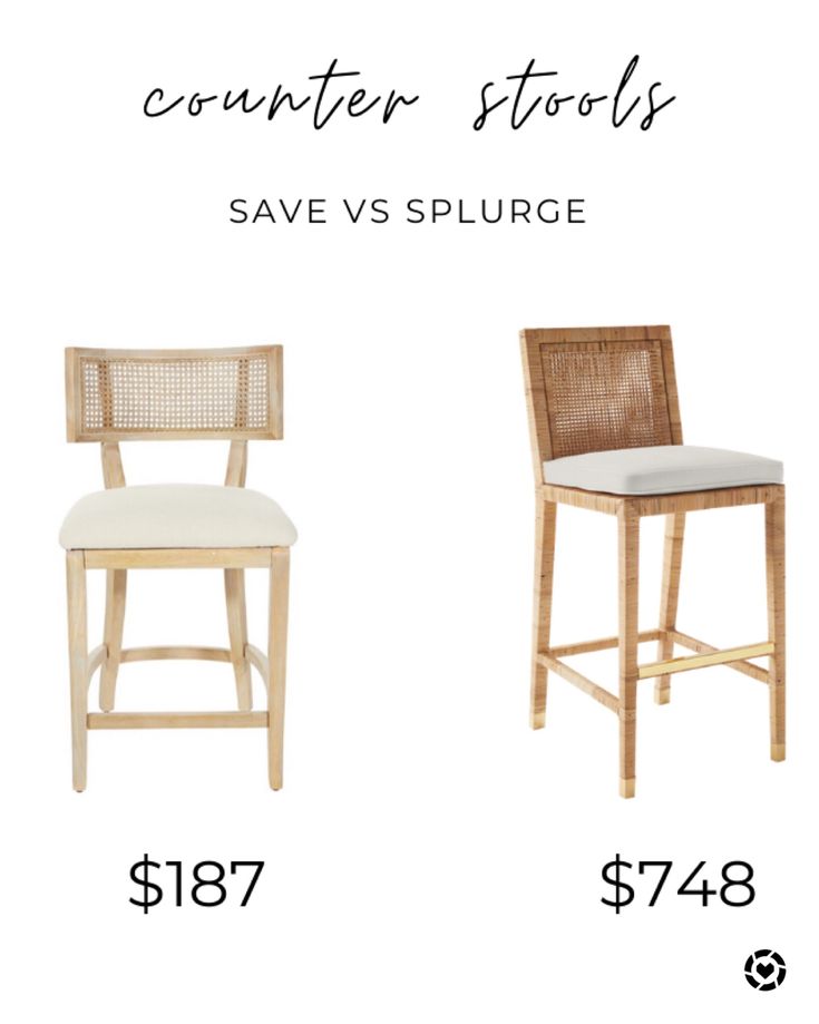 the counter stools are up for grabs and they have prices $ 799 or $ 748