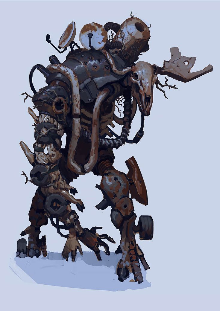 “Through Chaos And Solitude”: Badass Digital And Traditional Paintings By Edward Delandre Edward Delandre, Arte Peculiar, Cool Robots, Arte Robot, Art Shows, 다크 판타지, Monster Concept Art, Robot Design, Robot Art