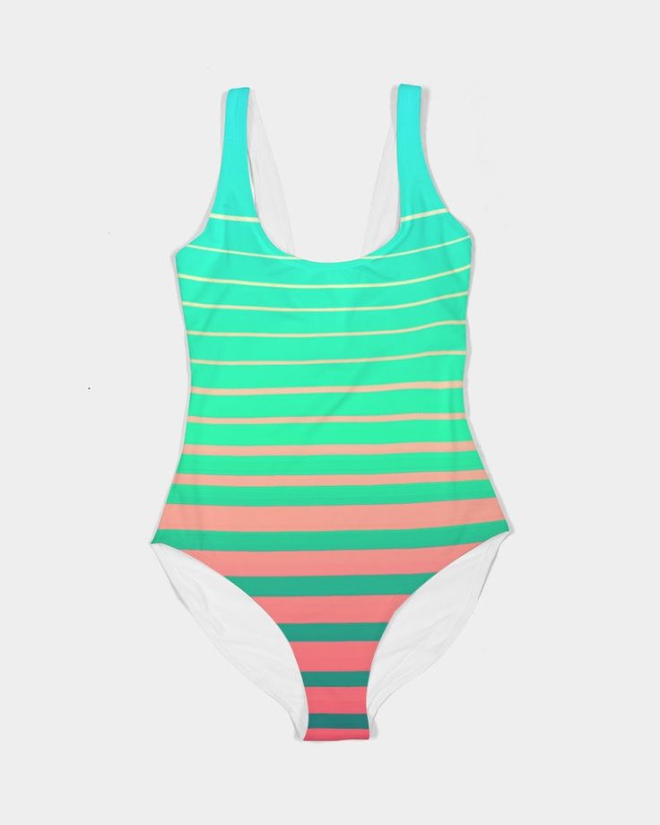 Lime Street Stripe Product Details With its simple scoop neck and modest cuts, our Women's One-Piece Swimsuits compliments all body types. Stretchy, padded, and built-in UPF 50+, this swimsuit offers excellent comfort, support, and UV protection. Smooth, breathable fabric Scoop neck, tank straps Built in bra, soft removable cups UPF 50+ Printed, cut, and handmade Size & Fit Fitted Optimal stretch Moderate bust/cheek coverage Model is 5'11 wearing size Small Model's bust is 32B Model's hips are 3 Casual Tankini For Beach Season, Casual Swimwear For Poolside Vacation, Casual Beach Swimwear With Uv Protection, Casual Swimwear With Uv Protection For Beach, Casual Swimwear With Uv Protection For Pool, Striped Swimwear For Beach Party Vacation, Striped Tankini For Summer Beach, Tropical Style Swimwear For Poolside And Warm Weather, Tropical Swimwear For Poolside Warm Weather