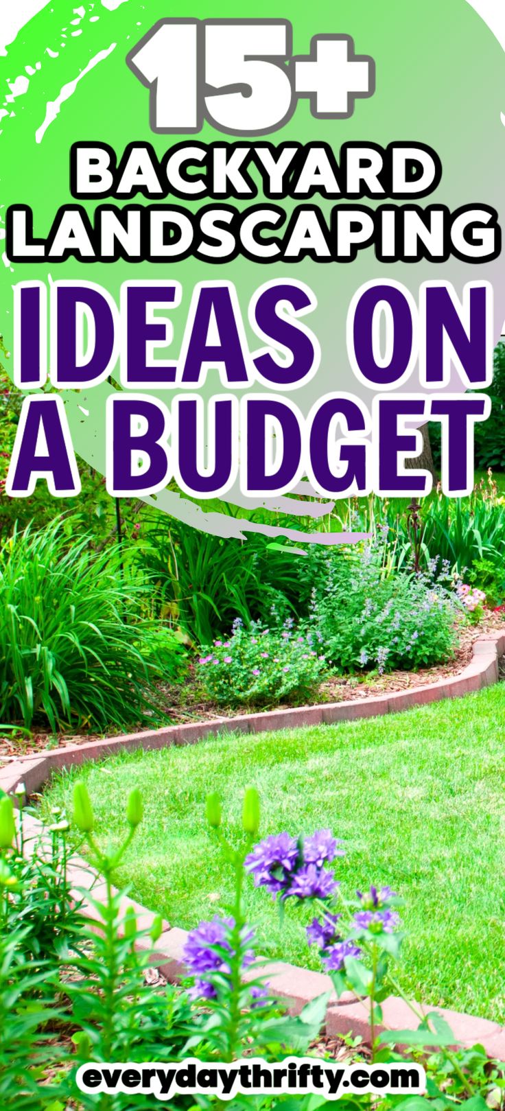 the backyard landscaping ideas on a budget are easy to do and cost less than they look