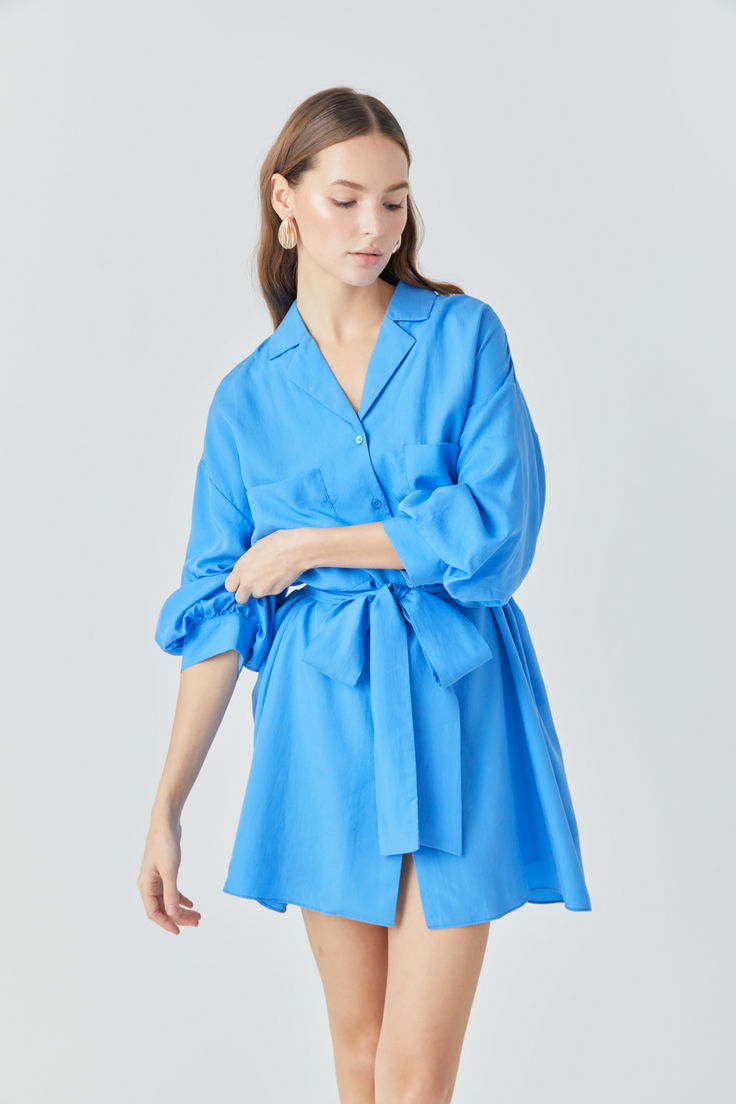 Our Belted Mini Shirt Dress is so chic plus you can wear it anywhere. Style it for work an elegant dinner or a vacation. The mini dress comes with a removable sash belt so you can choose whether you want a more flowy silhouette or if you want to cinch in the dress. Crafted from a soft fabric you'll love how the mini length lets you show off your legs. Elegant Dinner, Belted Shirt Dress, Sash Belts, Sash Belt, Mini Shirt Dress, Wedding Shop, Soft Fabric, Soft Fabrics, The Dress