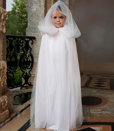 Ghost Costume Kids, Cape Cloak, Cape Costume, White Costume, Chasing Fireflies, Ghost Costume, Halloween 2013, Halloween 2014, Girls Halloween