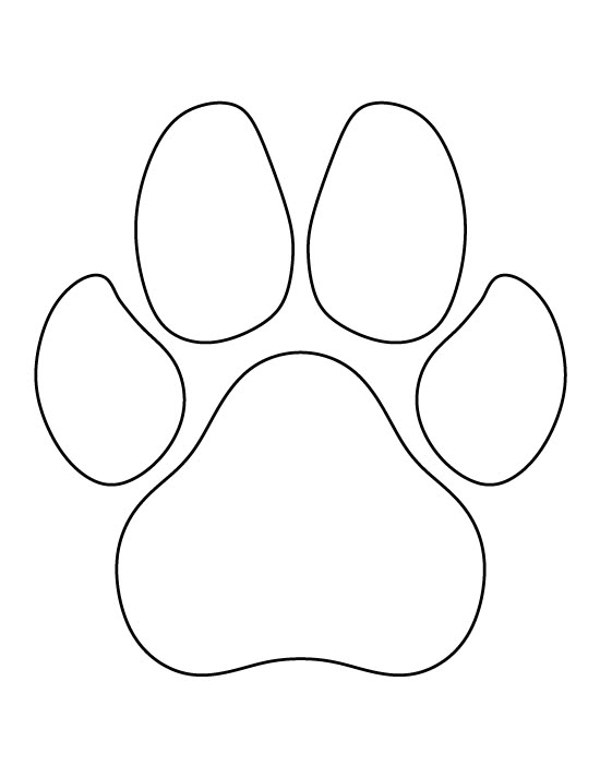 an animal's paw is shown in black and white