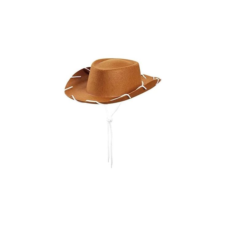 Dress For the Wild Wild West. Top off your children's western costume with this adorable Brown Felt Cowboy Hat. Your child will steal the show at your upcoming western party in this way out west brown hat. Lasso this cowboy hat for a western Halloween costume your child won't forget! One brown felt cowboy hat. One size fits most children. Approximately 20" circumference around inside of hat. White rope trim with adjustable wooden bead. Hard felt. Our western costumes and cowboy hats are perfect Western Style Halloween Costume Hats And Headpieces, Adjustable Western Brown Costume Hats And Headpieces, Western Style Adjustable Brown Costume Hat, Adjustable Brown Western Costume Hat, Country Style Brown Costume Hats And Headpieces, Western Costume Hats And Headpieces For Rodeo Halloween, Western Style Hats For Halloween And Western-themed Events, Western Hats For Halloween And Western-themed Events, Brown Adjustable Costume Hat For Rodeo