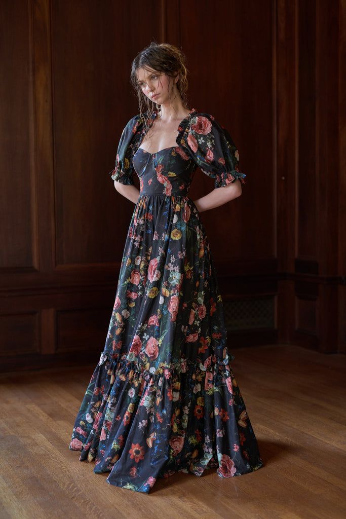 The Nightcap Ritz Gown – Selkie Maxi Dress Designs Ideas, Cute Frocks, Flagstone Floor, Jan Van Huysum, Antique Still Life, Grand Estate, Cotton Gowns, Corset Skirt, Style Guru