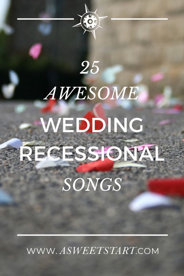 the words 25 awesome wedding personal songs are in front of confetti and streamers