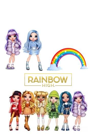 the rainbow high dolls are all dressed up